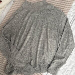 Abercrombie & Fitch Cozy Gray Knit Sweater